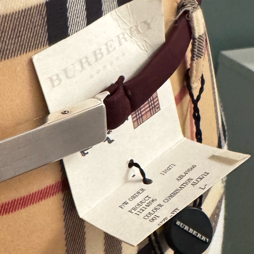 NWT BURBERRY Halter Swimsuit with Belt one piece size Large - Picture 2 of 4